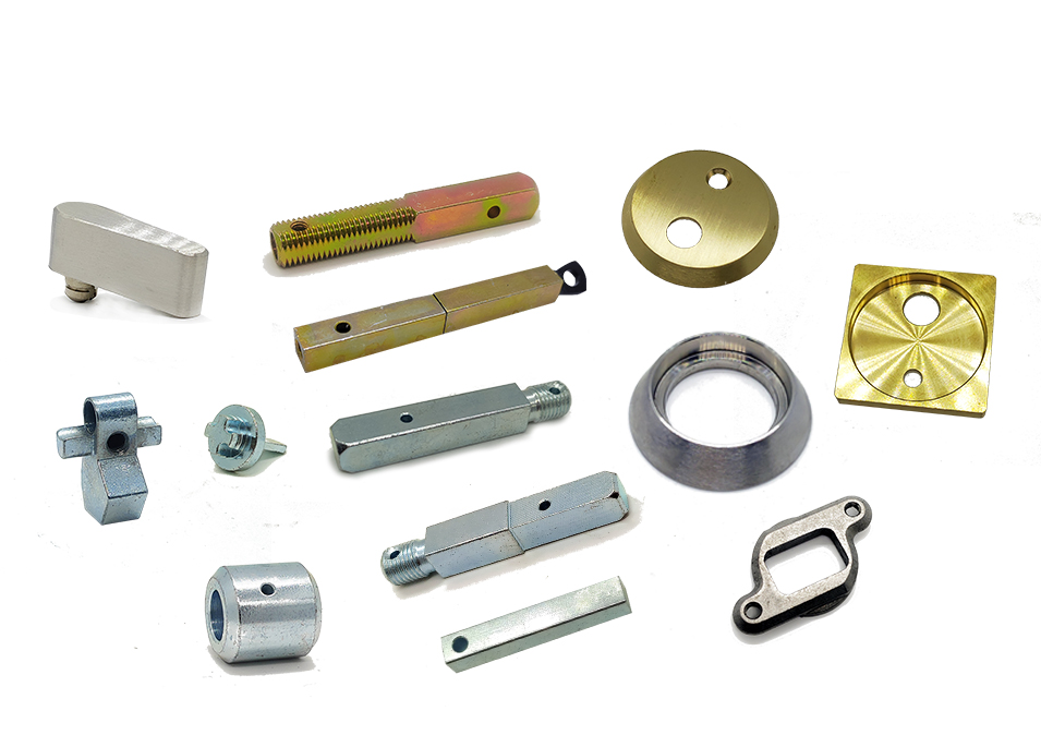 Close-up of automotive precision parts, smooth metal surface, regular geometric shape, reflecting high-precision processing technology